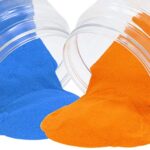 Ashmani Blue And Orange Rangoli