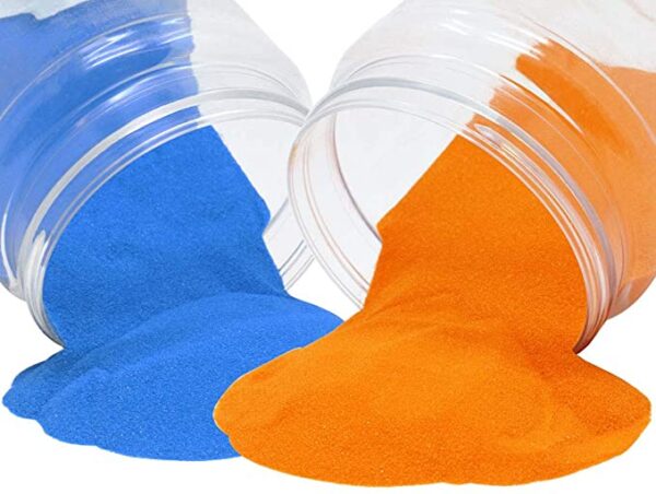 Ashmani Blue And Orange Rangoli