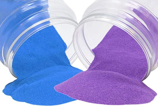 Blue And Purple Rangoli Color