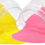 Yellow And Light Pink Rangoli Color