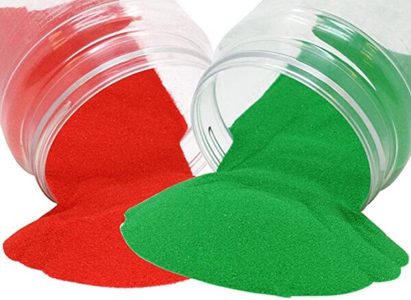 Red And Green Rangoli Color