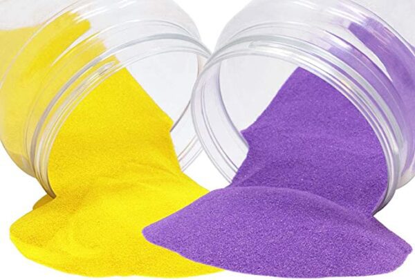 Yellow And Purple Rangoli Color