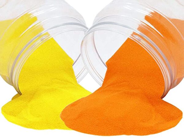 Yellow And Orange Rangoli Color