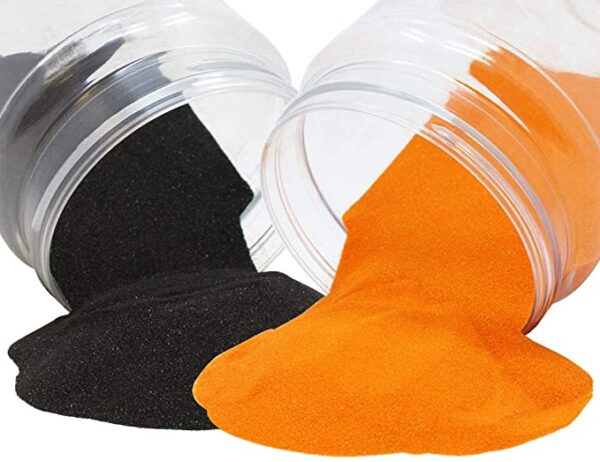 Black Orange Rangoli Colors