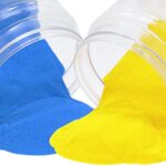 Sky Blue And Yellow Rangoli Color