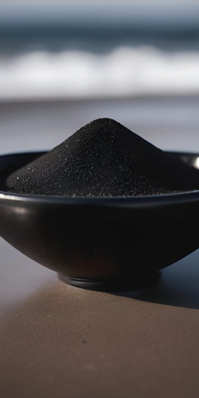 Black Rangoli Powder